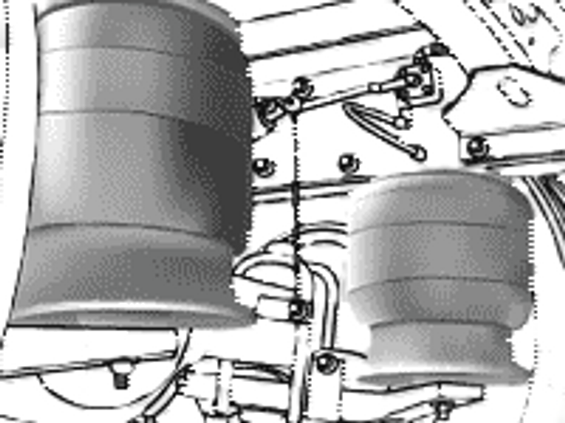 Truck air bag suspension repair